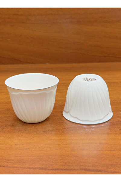 ALQANNAS 12-piece porcelain silver-lined coffee cups, elegant and high quality