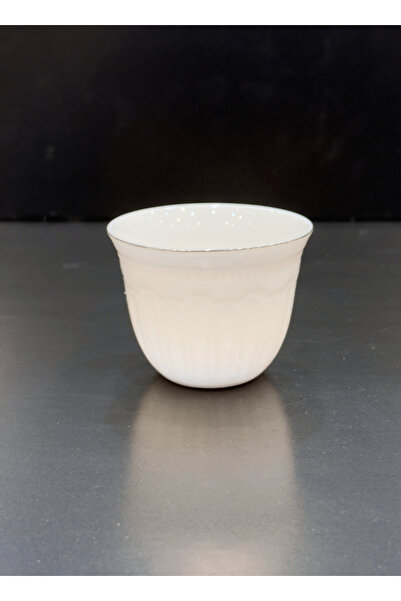 ALQANNAS 12-piece porcelain silver-lined coffee cups, elegant and high quality