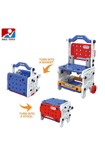 STAR5 Children Education Play House Engineer Tool Table 78pcs Diy Assembly Plastic Tool Set Toys