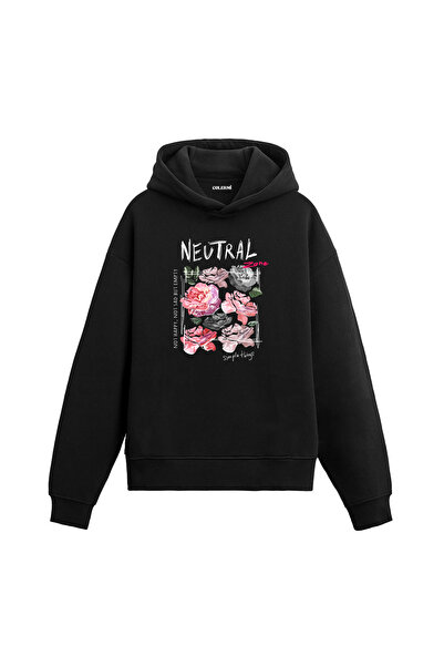 Colermi هوديي نيوتريال زون فلاور مطبوع