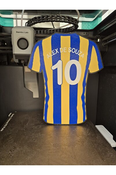 BASKIDURAĞI Özel Tasarım Alex De Souza 10 Numaralı Fenerbahçe Forma Görünümlü...