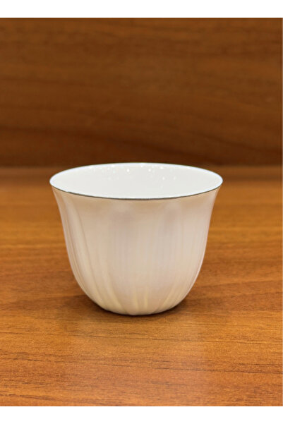 ALQANNAS 12-piece porcelain silver-lined coffee cups, elegant and high quality