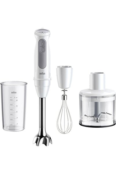 Braun MultiQuick 5 Hand Blender MQ50236MWH, 1000W, 21 Speeds, White