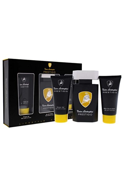 Lamborghini طقم تونينو لامبورغيني برستيجيو او دو تواليت (عطر 125مل+افترشف100مل +شاور جل 100مل)