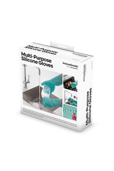 BigBuy Multifunctional household gloves set, InnovaGoods, one-size, silicone