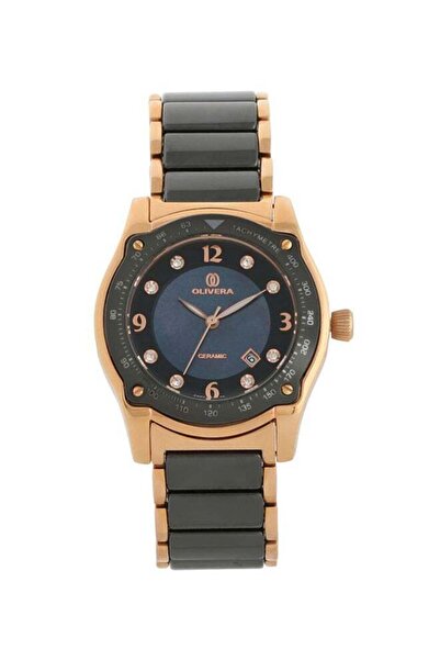 Olivera women Stone Studded Stainless Steel Analog Watch OL1345