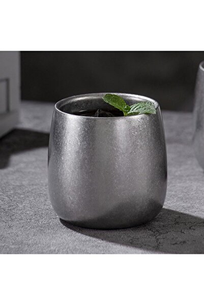 Generic 120ml Double-Wall Stainless Steel Espresso Cup - Vacuum-Insulated Small Cup for V60, Drip Coffee - A
