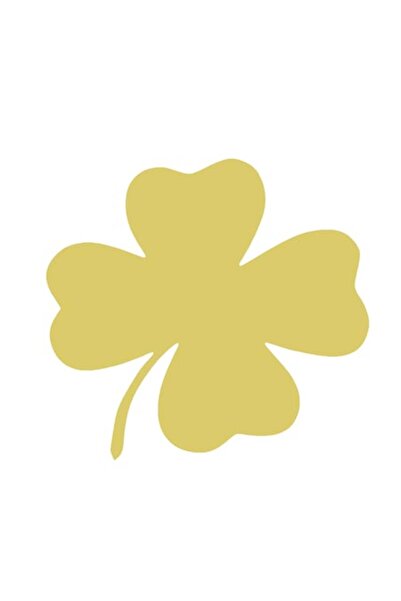 Oracal Sticker auto ''Trifoi'', 18x17 cm, Auriu