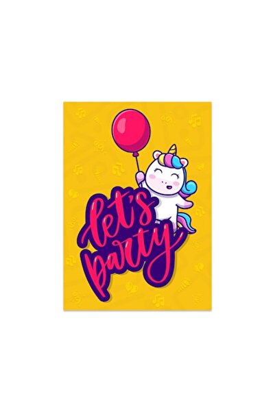 Circa Artem Felicitare multicolora "Let's Party", format A6, 10,5x14,8 cm, cu plic inclus