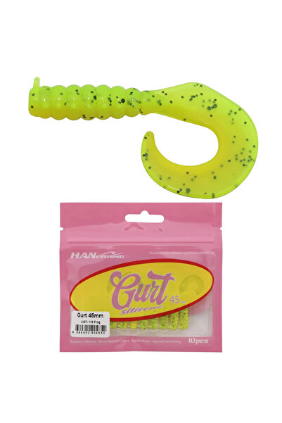 Hanfish Gurt 4.5cm 10 Adet Orak Kuyruk Silikon Yem