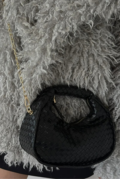 BAGS حقيبة يد وكتف سوداء من بليس