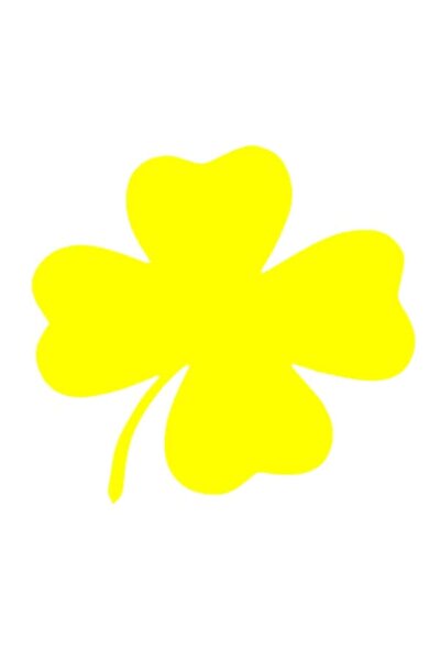 Oracal Sticker auto ''Trifoi'', 18x17 cm, Galben