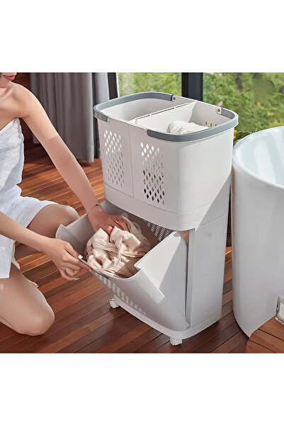 cc bin shihon Portable Bathroom and Laundry Storage and Organization Basket Smart 3-in-1 Laundry Basket: Perfect Organization, Modern Design,