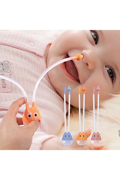 Generic Cartoon Baby Nasal Aspirator - Easy Clean Silicone Mucus Sucker for Newborns