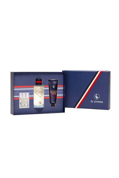 El Ganso طقم الجنسو برافو مونسيور او دو تواليت (عطر 125مل+ كريم للوجه 75مل+عينات الجنسو 4X3مل)