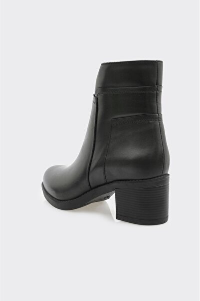 derinet Hakiki Deri Fermuarlı Kadın Bot