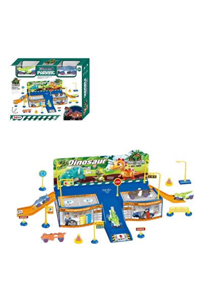 Issa Toy Car Track – Dinosaur Model with Road Accessories, 34 Pieces (3+ Years)