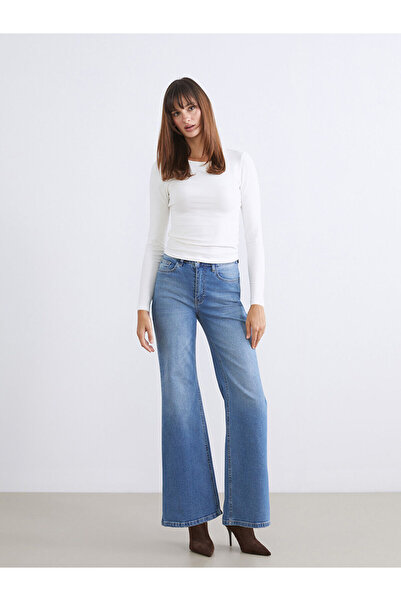 LC Waikiki Soulife Blue Flare Women's Jeans