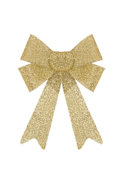 SHOPIENS Fundă decorativă cu sclipici, aurie, 46x36 cm