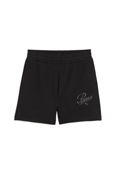 Puma Sort ESS SCRIPT High-Waist Shorts 5"