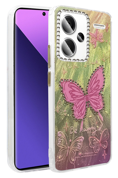 NewFace غطاء حماية لهاتف شاومي ريدمي نوت 13 برو بلس من إم تي إكس دي بي إن بنمط مرآة شفرة - (112229) نمط 5