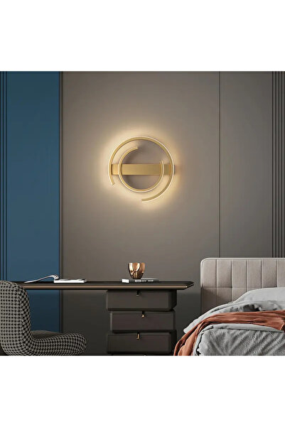 luminastar Aplică de perete LED, 30W, aurie, lumină caldă/neutră/rece, diametru 30 cm