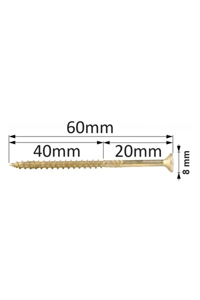 Mag-Krak Surub Dulgherie Cap Inecat 4x60 - 200buc/cutie