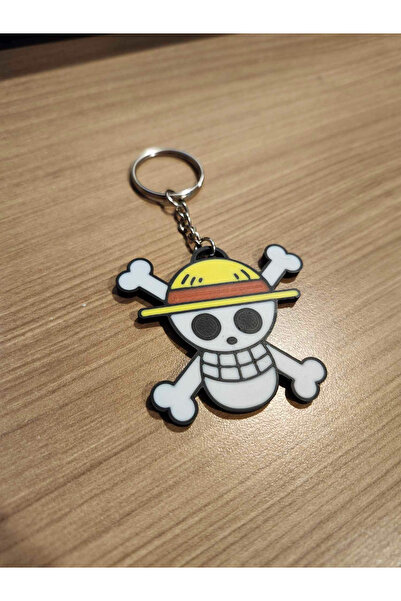 Anka Atolye One Piece Luffy Logo Keychain - Anime Themed Keychain / Bag Ornament