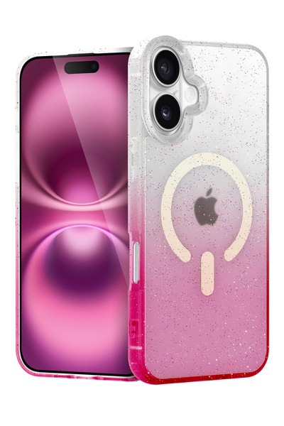 NewFace غطاء MTXDPN لهاتف آيفون 16 من آبل، غطاء لامع متوافق مع ماج سيف (11512...