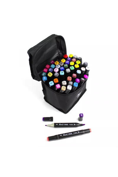 OfficeBoard Set 48 de carioci profesionale cu 2 capete, in suport textil