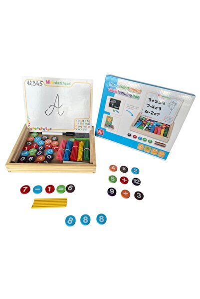 OEM Tablă educațională 3 în 1 cu marker, cretă, ceas analogic și digital, num...