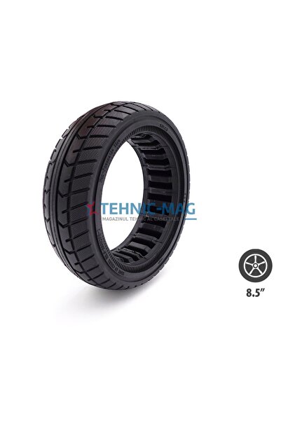 Wattiz Anvelopă solidă pentru trotinetă electrică 8.5×2.5 - Neagră | Anti-pană