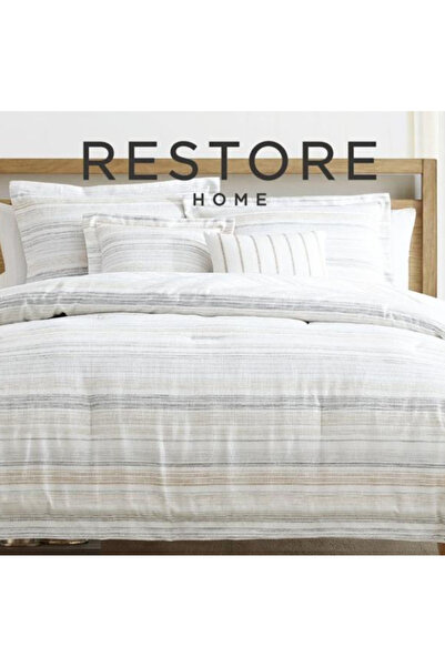 Bee Home Bed and Bath Stripe| 100% Cotton Double 8-Piece Duvet Set | Black friday