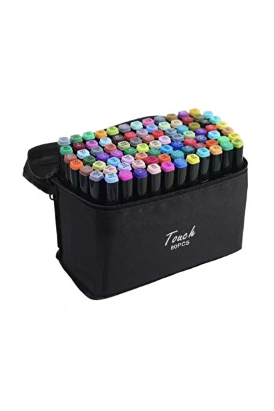 OfficeBoard Set 80 de carioci profesionale cu 2 capete, in suport textil