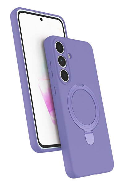 NewFace غطاء حماية MTXDPN لهاتف سامسونج جالاكسي S24 FE مع حامل ماجسيف (114912) - أرجواني