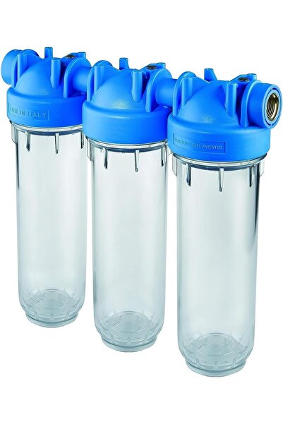 Atlas فلتر مياه تريو، 10 بوصة، شفاف