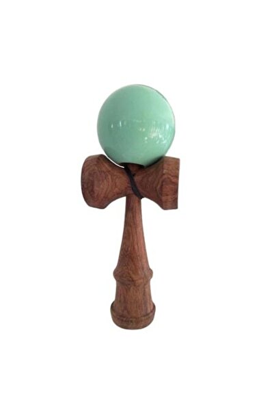OEM Kendama, jucărie interactivă din lemn, 18 cm, verde