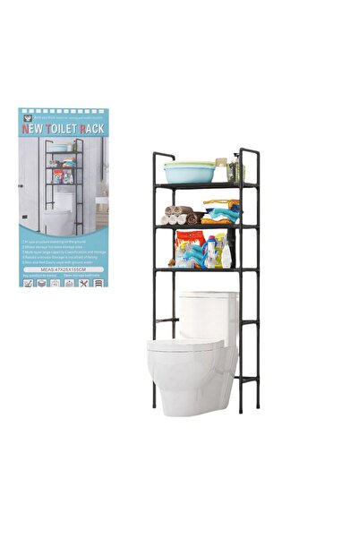 Issa Suport de baie 47 x 25 x 155 cm — Organizator metalic cu 3 niveluri