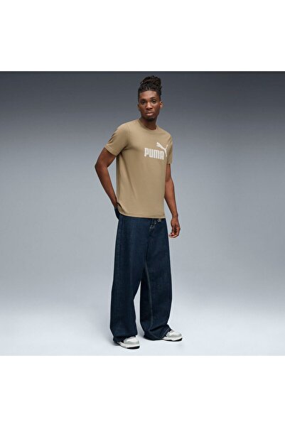 Puma T-shirt Ess No. 1 Logo Tee S, Beige, Men