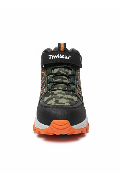 Bonjey Unisex Children's Boots Outdoor Winter Waterproof Velcro Non-Slip Sole