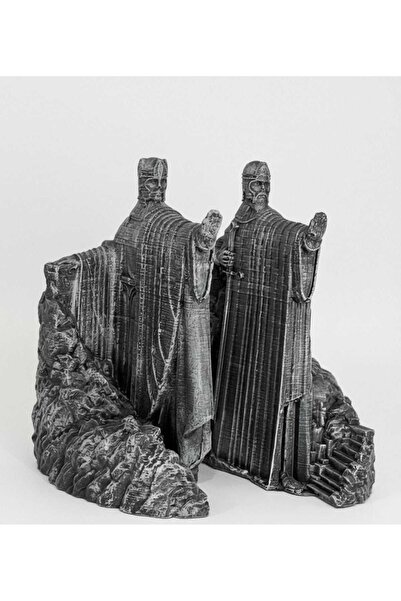 NETAVANTAJ Özel Yapım Yüzüklerin Efendisi Argonath Geçidi Lotr Kitap Tutucu B...