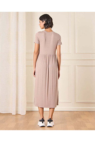 REDTAG Women Beige Maxi Dress