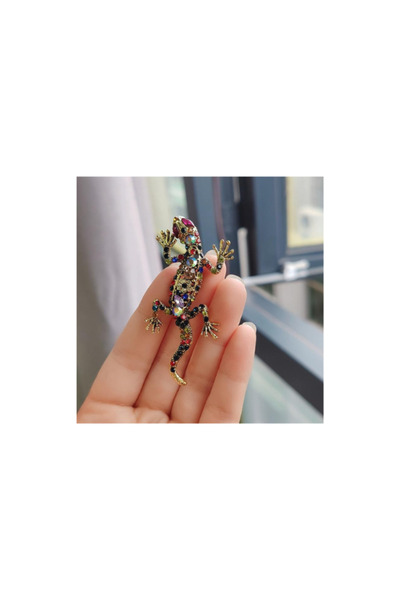 justchique Brosa broasca cu pietre colorate