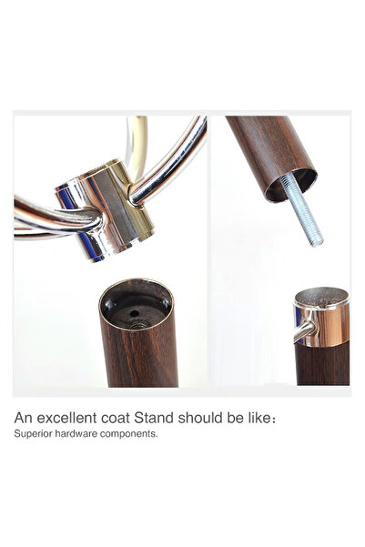 ASUS Metal coat rack with leg, 170 cm, UNI-White marble base