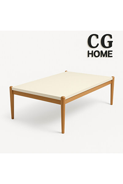 CG HOME ADA Orta Sehpa %100 Ahşap Lake Boya