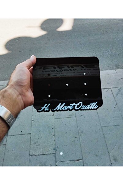 Pi Dekorasyon BİSİKLET PLAKALIK KİŞİYE ÖZEL LAZER KESİM PEKSİ 12*18cm