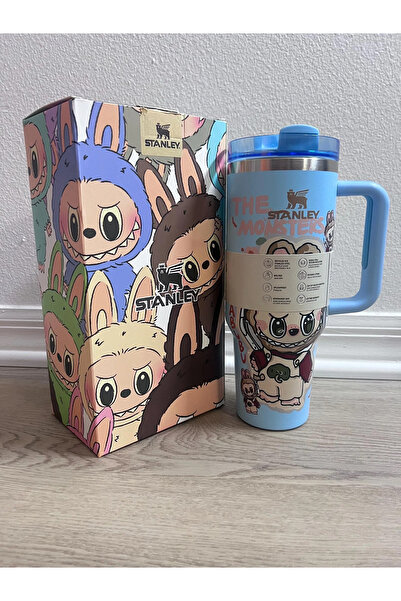 Generic Labubu ST Tumbler 40oz – Limited Edition Cute Water Cup with Straw + Free Labubu Gift