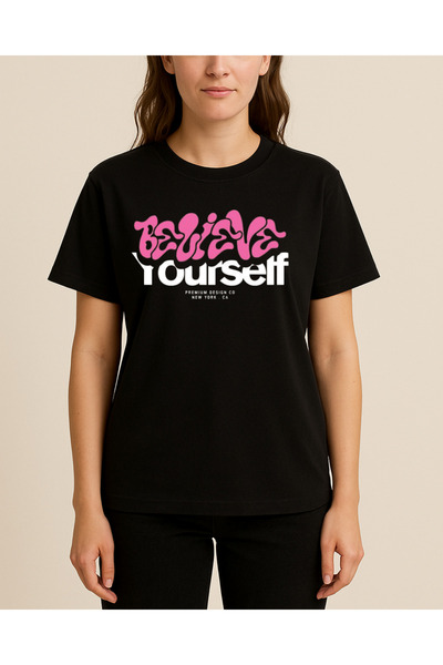 Ebiidesign Believe Yourself Printed T-Shirt