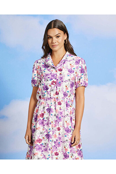 REDTAG Women White Printed Casual Dress