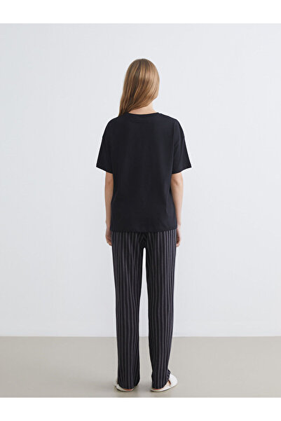 LC Waikiki Vizyon New Season Wednesday Printed Women's Pajama Set